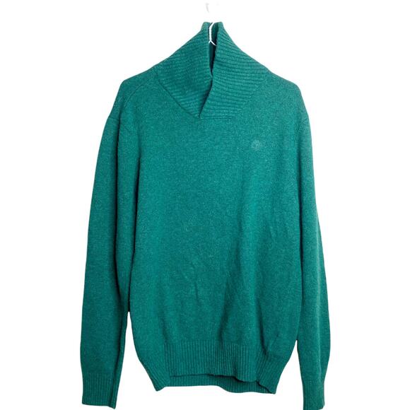 Timberland Women's Green High Neck Long Sleeve Sweater Pullover Stretch Size M - Picture 1 of 10